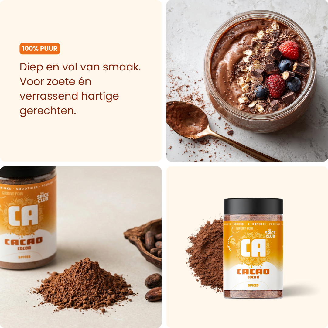 Cacaopoeder - specerijen - verpakking | The Spice Club