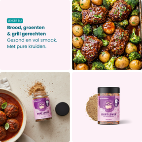 Gehakt Mix - kruidenmix, 100% natuurlijk, zoutvrij - verpakking | The Spice Club
