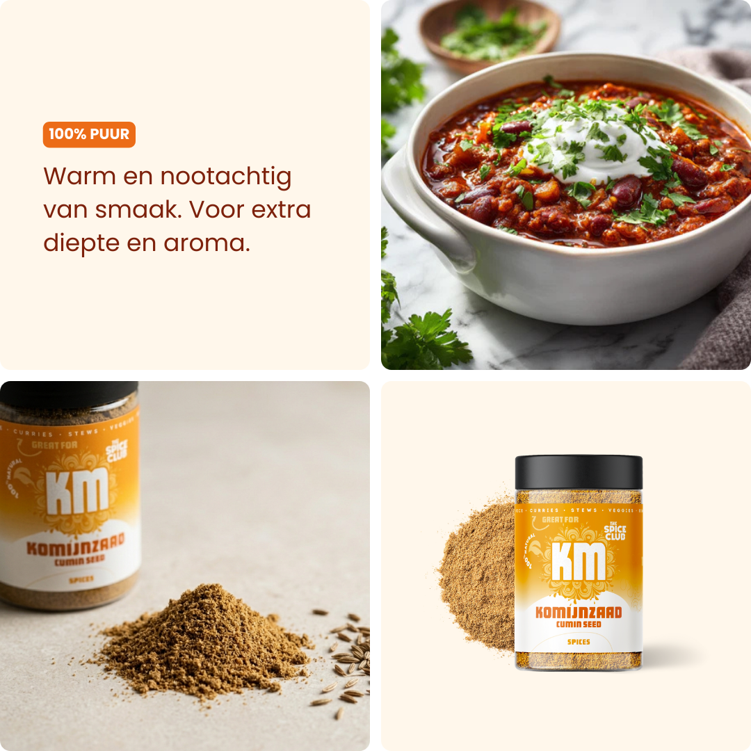 Komijnzaad verpakking - natuurlijke specerijen | The Spice Club