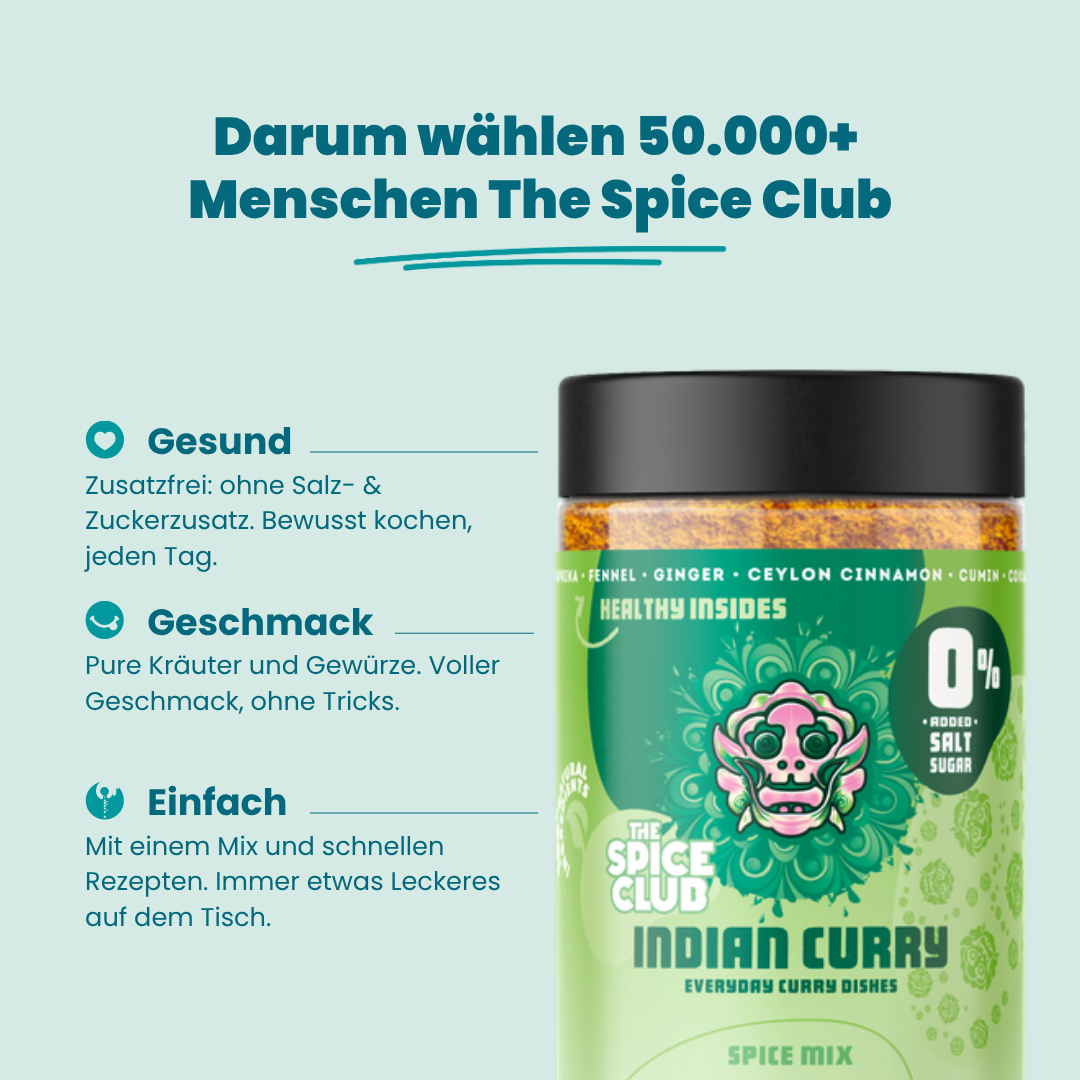 Indisches Curry Allround: Darum wählen Menschen The Spice Club – gesund, voller Geschmack, einfach