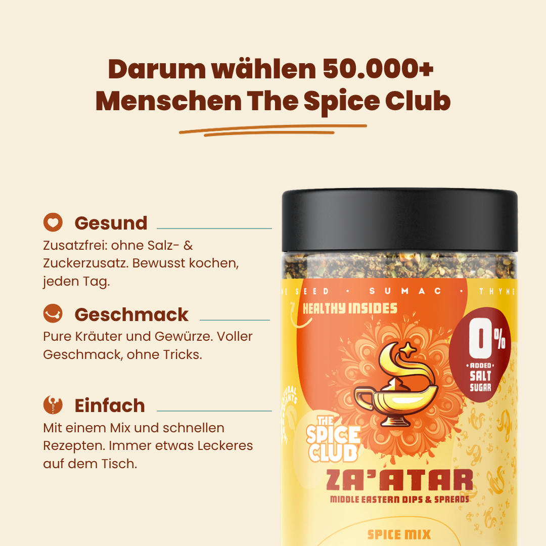Za'atar: Darum wählen Menschen The Spice Club – gesund, voller Geschmack, einfach