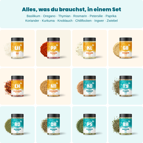 Kräuter & Gewürze Essentials · 12er-Pack von The Spice Club