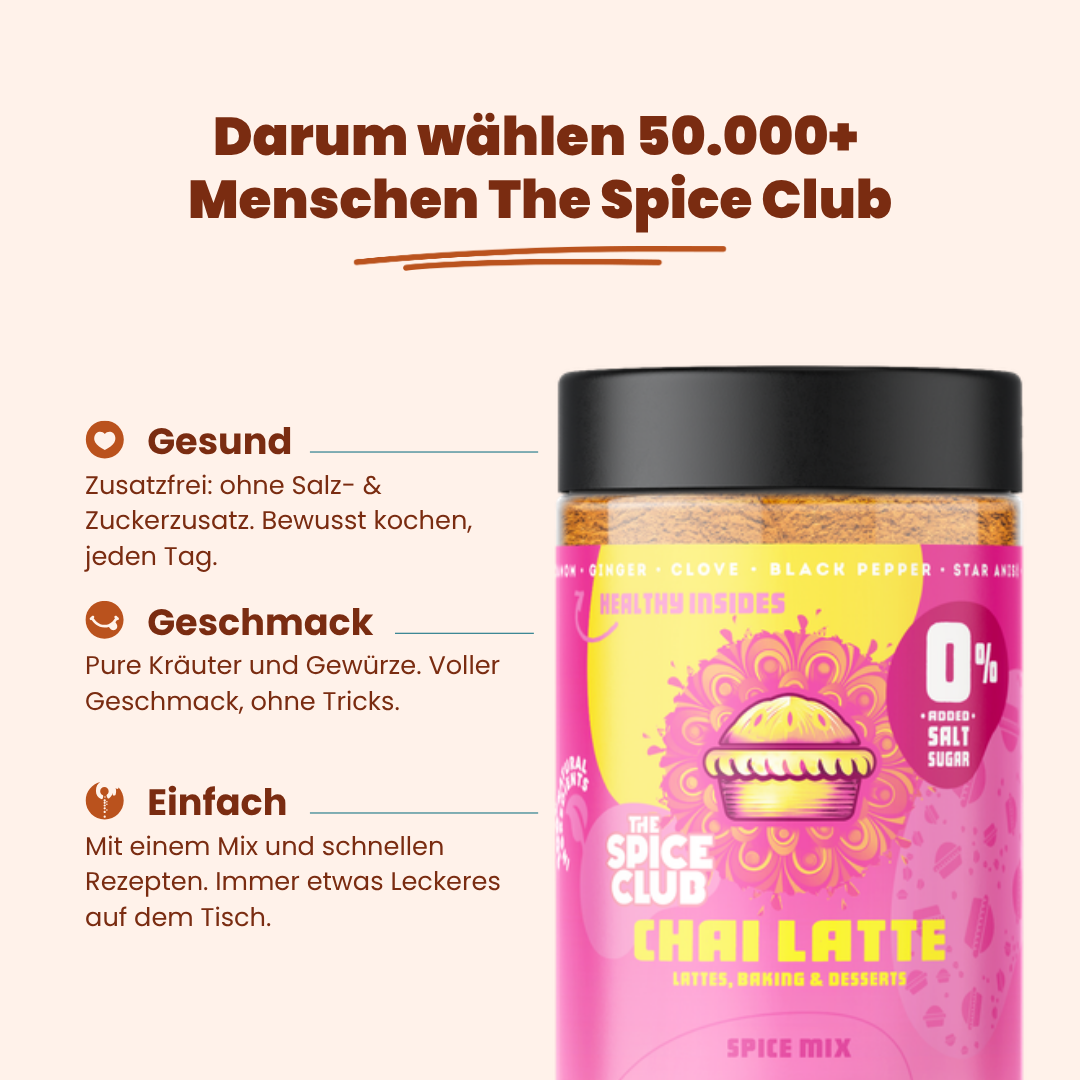 Chai Latte Mix: Darum wählen Menschen The Spice Club – gesund, voller Geschmack, einfach
