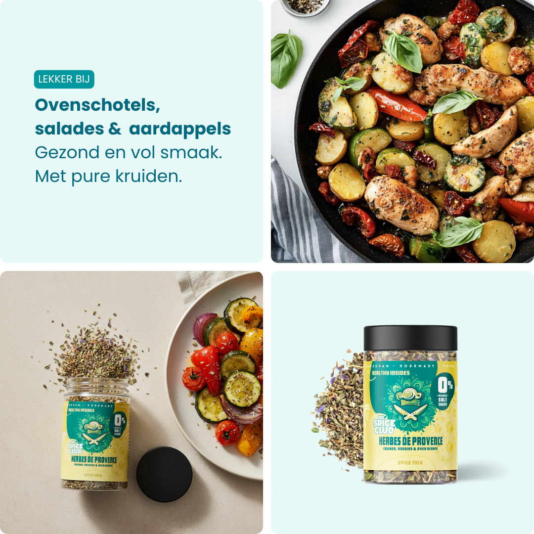 Provençaalse Mix verpakking - Franse kruidenmix, 100% natuurlijk zonder zout | The Spice Club
