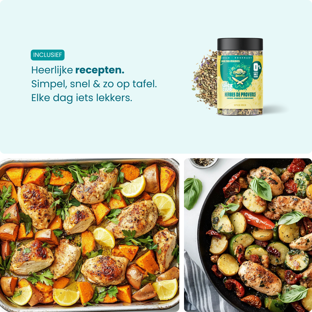 Provençaalse Mix ingrediënten - Franse kruidenmix, 100% natuurlijk zonder zout | The Spice Club