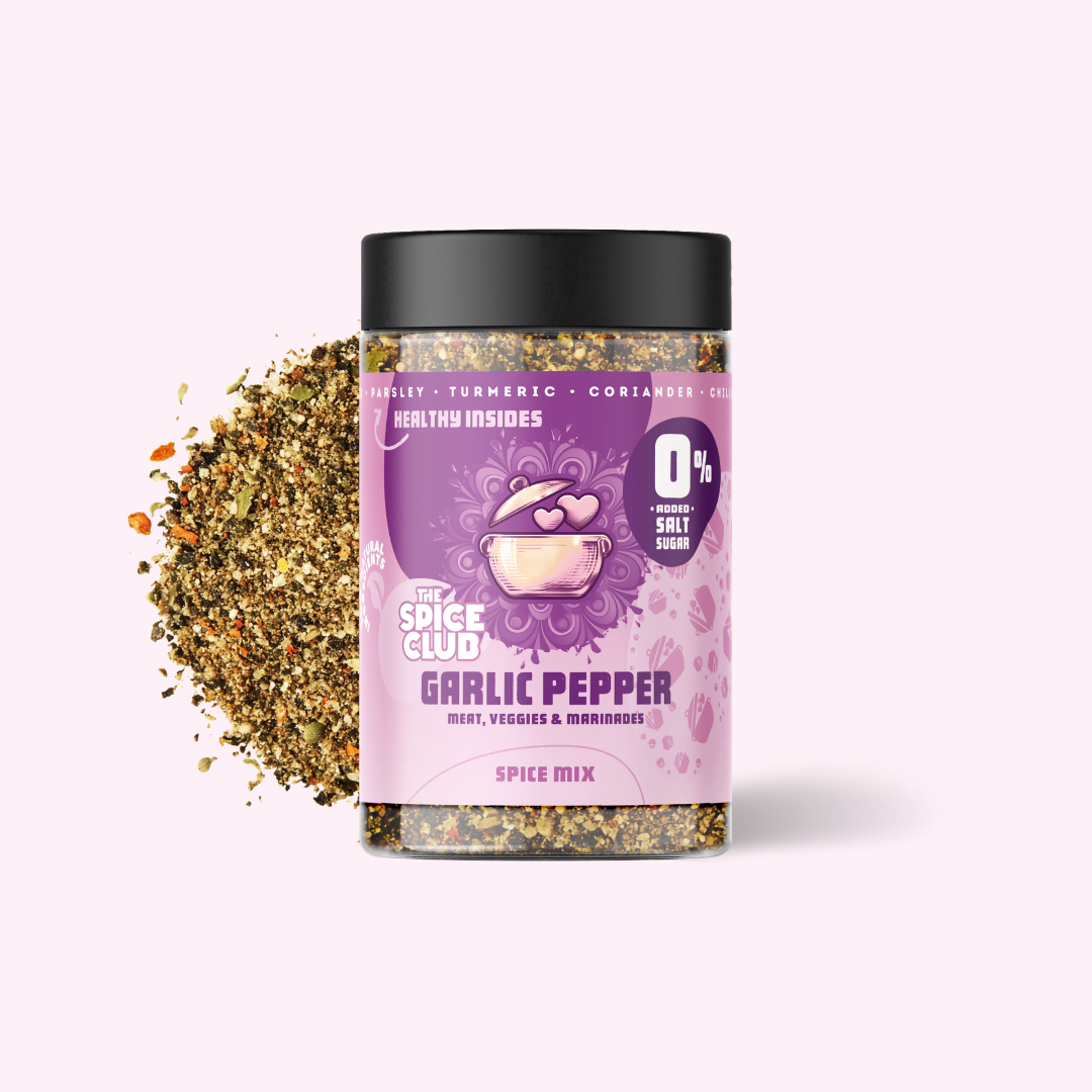 Knoflook Peper Mix - kruidenmix, 100% natuurlijk, zoutvrij | The Spice Club