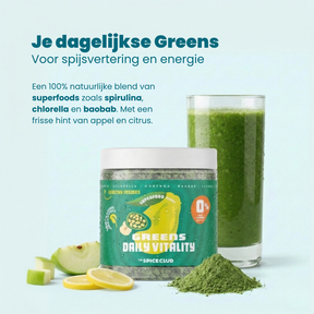 Greens · Darmgezondheid - superfoods, 100% natuurlijk - verpakking | The Spice Club