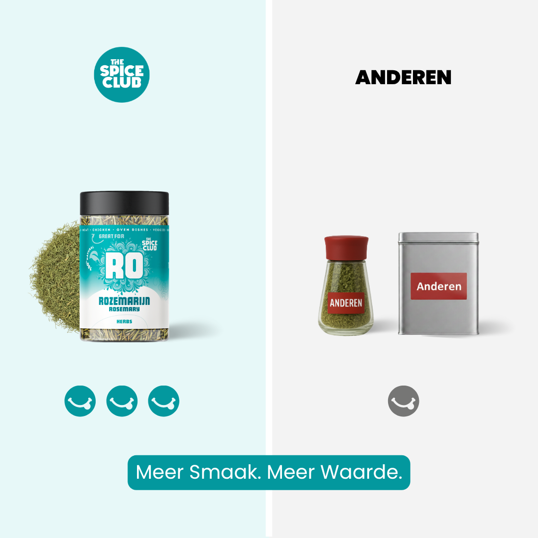 Rozemarijn sfeerbeeld - pure gedroogde kruiden, 100% natuurlijk zonder toevoegingen | The Spice Club