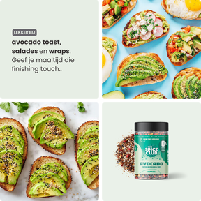 Avocado Topping - kruidenmix, 100% natuurlijk - verpakking | The Spice Club