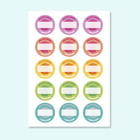 The Spice Club Stickervel · 15 Labels | The Spice Club