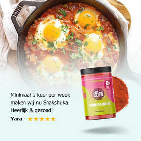 Shakshuka Mix - Midden-Oosterse kruidenmix, 100% natuurlijk - ingrediënten | The Spice Club