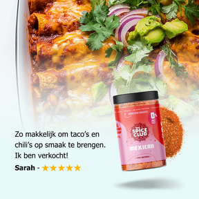 Mexicaanse mix ingrediënten - 100% natuurlijk zonder zout | The Spice Club