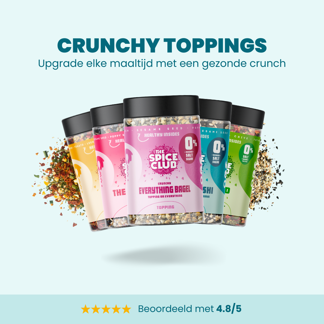 Spicy Everything Bagel Topping - kruidenmix, 100% natuurlijk, zoutvrij - detail | The Spice Club