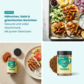 Gyros Mix – lecker zu Hähnchen, Salat & griechischen Gerichten