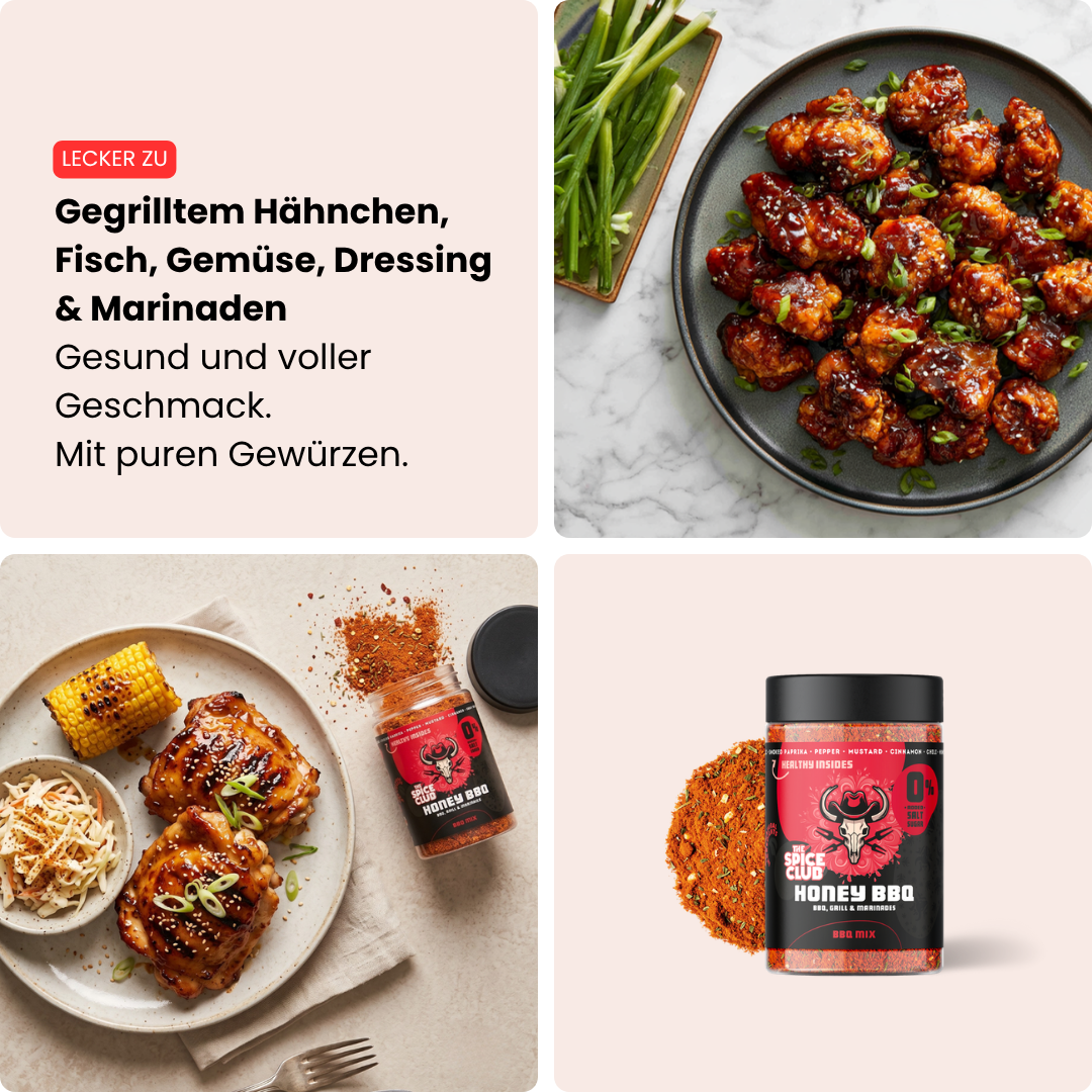 Honey BBQ Mix – lecker zu Gegrilltem Hähnchen, Fisch, Gemüse, Dressing & Marinaden [de]