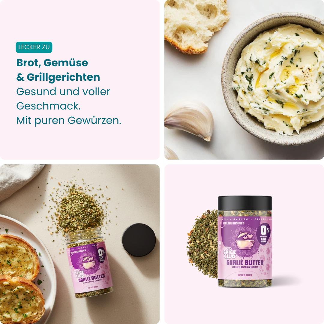 Kräuterbutter Mix – lecker zu Brot, Gemüse & Grillgerichten [de]