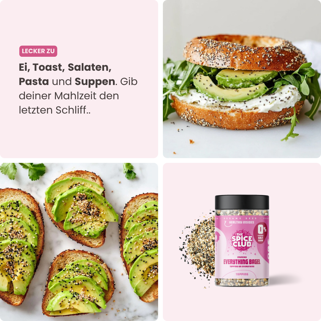 Crunchy Everything Bagel Topping – lecker zu Ei, Toast, Salate, Pasta und Suppen [de]