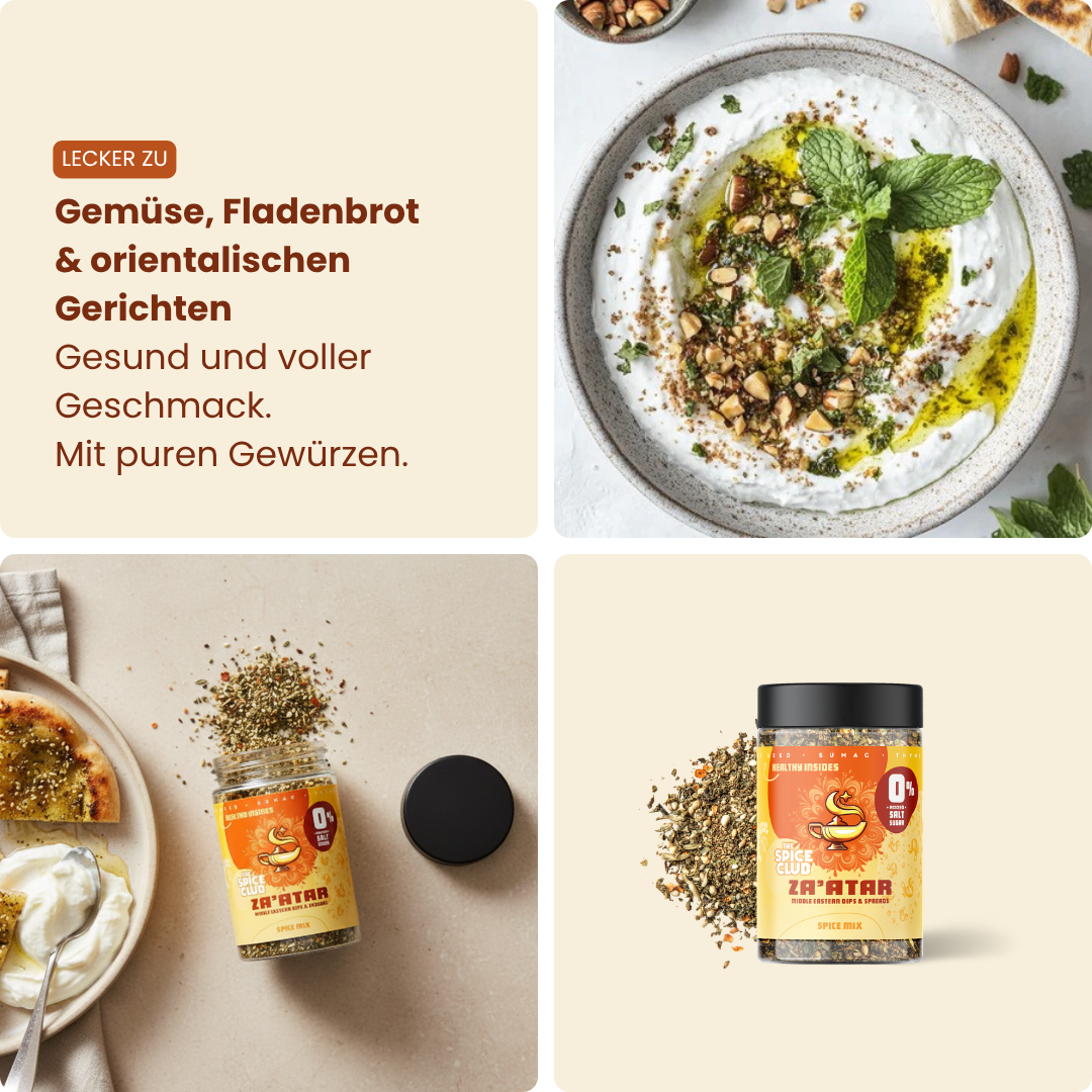 Za'atar – lecker zu Gemüse, Fladenbrot & orientalischen Gerichten [de]