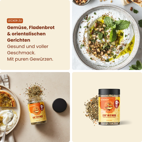 Za'atar – lecker zu Gemüse, Fladenbrot & orientalischen Gerichten