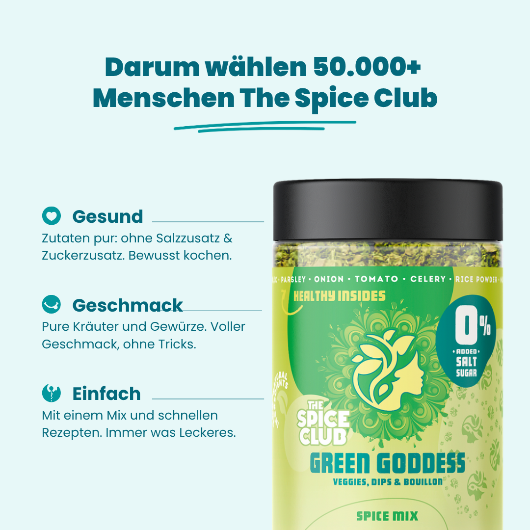 Green Goddess Gemüse Mix – Darum wählen Menschen The Spice Club: Green Goddess Mix